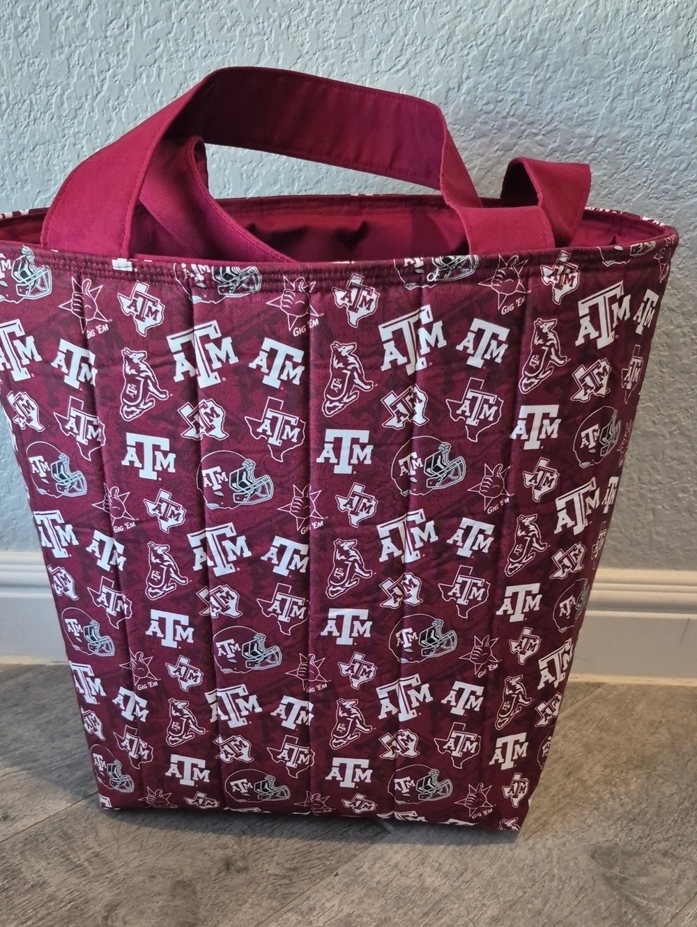 A&M Quilted Tote Bag